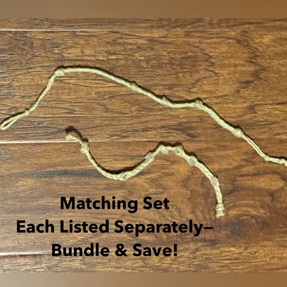 🔸Crystal Beaded Hemp Bracelet/Anklet🔸 - Picture 7 of 11